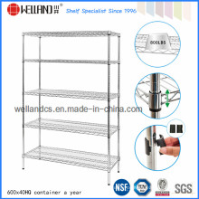 Chrom-Doppel-Face-Draht-Mesh-Display-Metall-Rack (HD481872A5C)